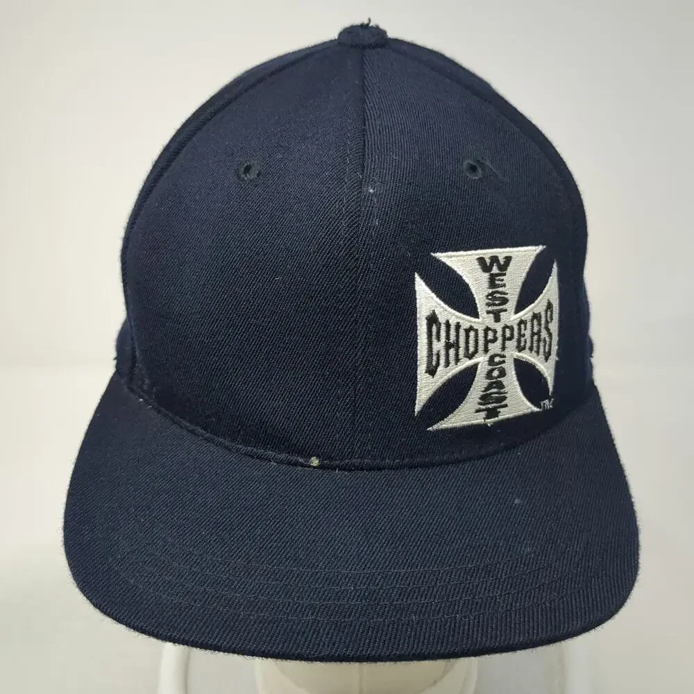 West Coast Choppers Baseball Cap Blue One Size Iron Cross Jesse James Hat
